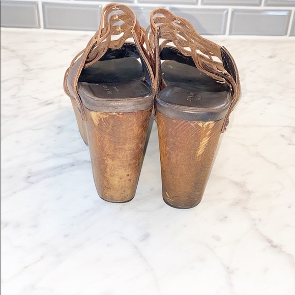 Rag & Bone “Berkane” Brown Wedge Sandals Size 6 - Picture 5 of 7